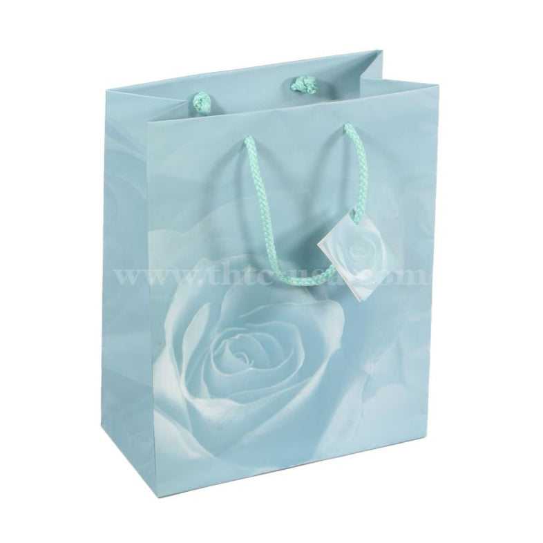 BX3855-D88 ~ BX3858-D88 BLUE Rose Paper Tote